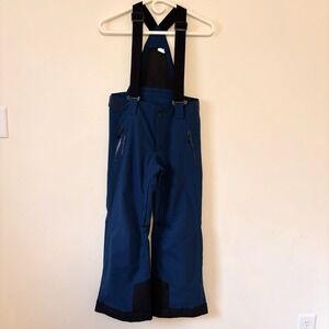 Obermeyer Teen Medium 8-10 Ski Snow Bibs  Extended Wear System Teal Dark Blue